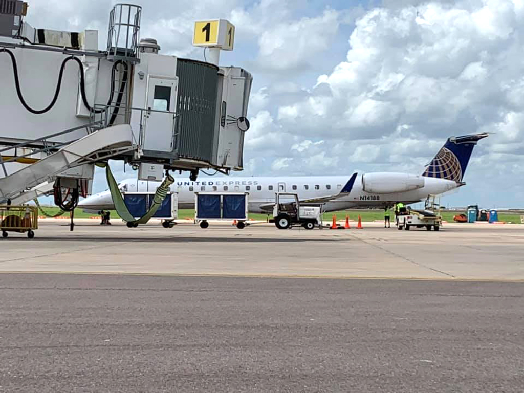 Corpus Christi International Airport will receive new and updated passenger walkways (foreground) and runway improvements as part of nearly $7 million in funding recently approved by the City Council. Courtesy photo