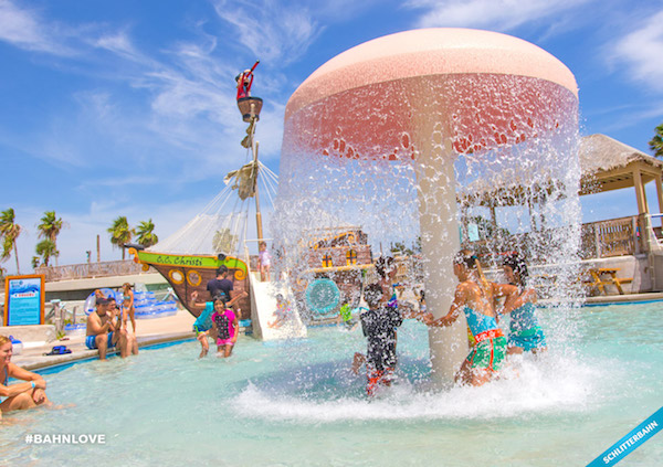 The kiddie pool and the adult swim-up bar were the first attractions at Schlitterbahn to open to the public. The waterpark has opened rides in stages over the past two years but will be fully complete by the grand opening April 30. Courtesy photo