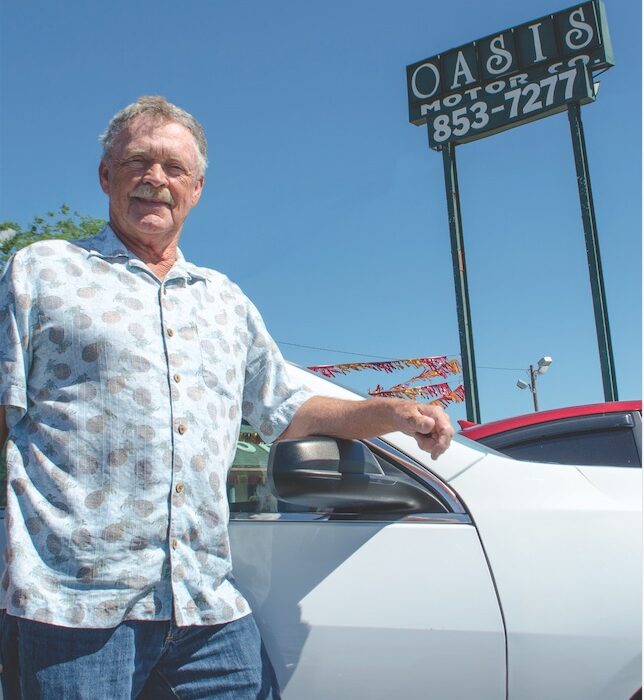 Curtis Hills of Oasis Motor Co. has stocked more used cars and SUVs than ever before to meet customer demand. Oasis Motor Co. is located at 3440 S. Padre Island Drive n Corpus Christi. Photo by Jane Kathleen Gregorio