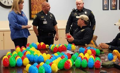 The Corpus Christi Police Department Bomb Squad provided 200 beeping eggs for the Beeping Eggstravaganza. Courtesy photo