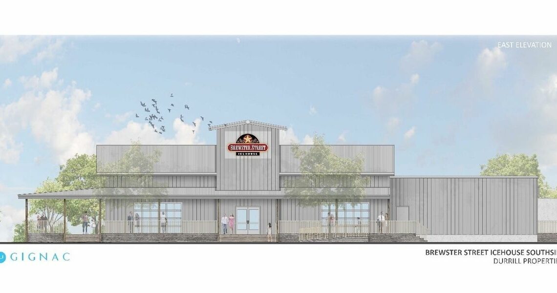 An architect’s rendering of what the new Brewster Street Icehouse Southside will most likely look like when it is complete sometime in the fall of 2019. Contributed photo Durrill Properties