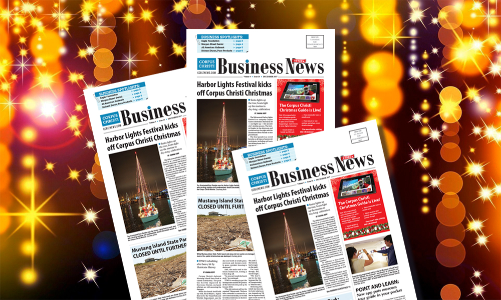 The December issue of Corpus Christi Business News can help you plan your holiday schedule, get to know fellow business owners and keep up with local economic developments.