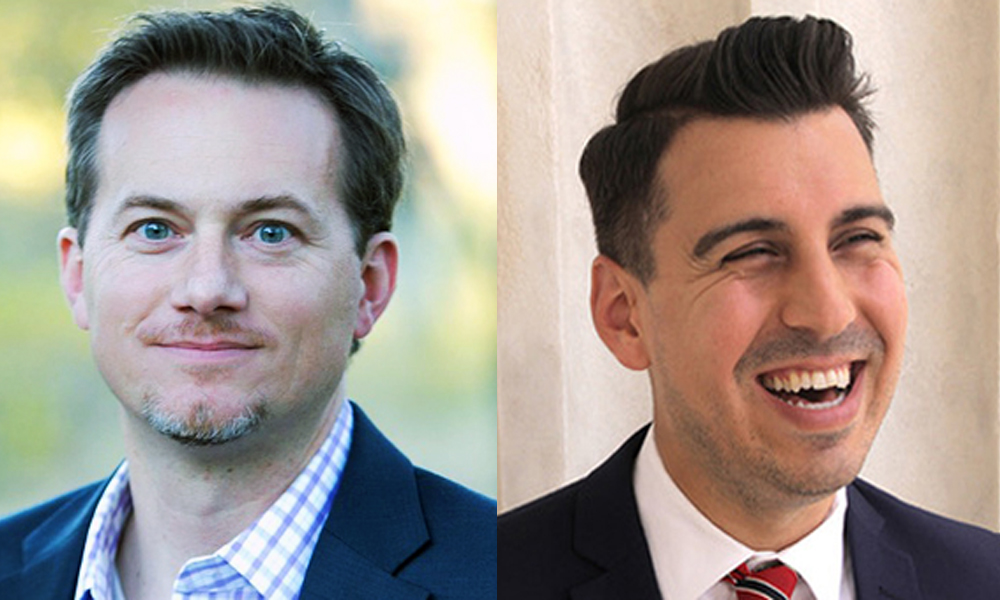 Republican Michael Cloud (left) and Democrat Eric Holguin were chosen by voters as the two candidates for the District 27 congressional seat, which stretches from Corpus Christi to Bastrop.