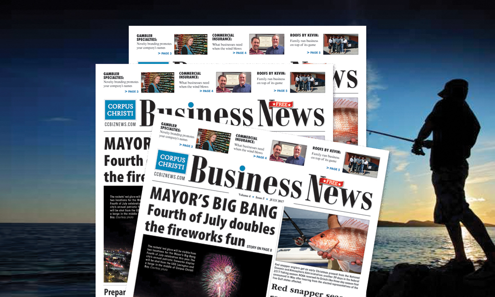 The July issue of Corpus Christi Business News has everything you need to know about where to enjoy this sensational summer month in the Coastal Bend. You’ll also learn how to help your small business grow, who your fellow business owners are and all the latest economic news.