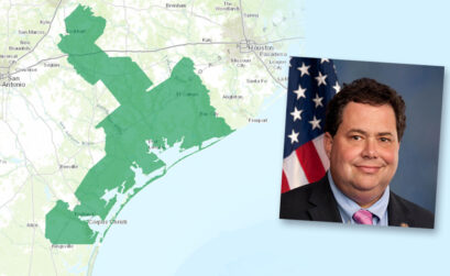 Blake Farenthold and Congressional District 27, which stretches from Bastrop in Central Texas, south to Corpus Christi on the Gulf Coast.