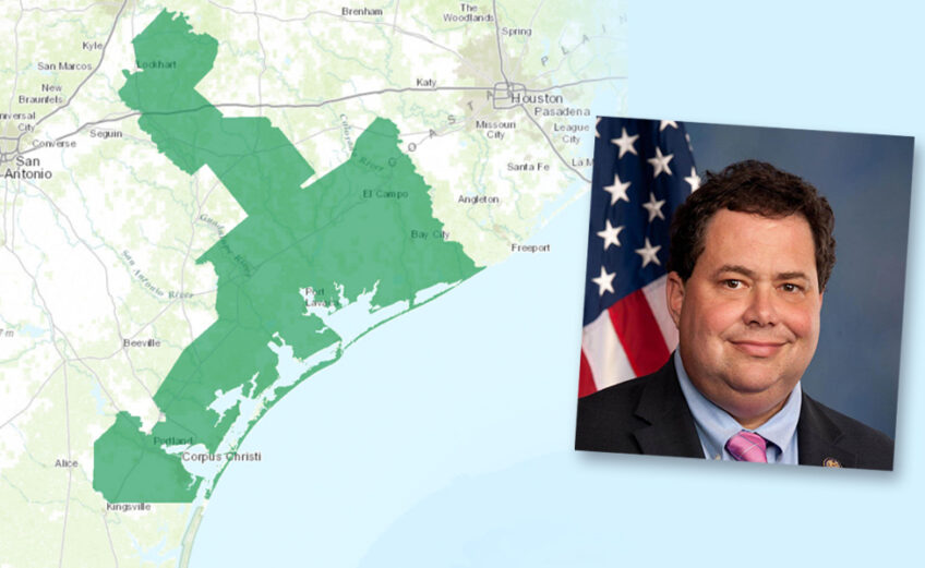 Blake Farenthold and Congressional District 27, which stretches from Bastrop in Central Texas, south to Corpus Christi on the Gulf Coast.