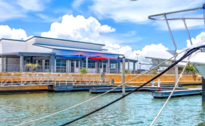 The Gnarly Marlin restaurant in Rockport can be accessed by land or sea. Courtesy photo