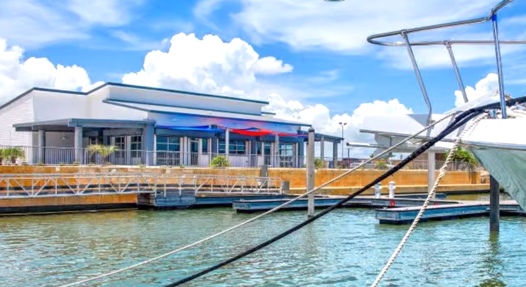 The Gnarly Marlin restaurant in Rockport can be accessed by land or sea. Courtesy photo