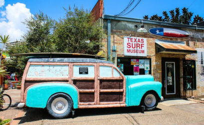 The Texas Surf Museum is the only museum of its kind in the state. Besides the exhibits, both long-term and visiting, the facility hosts yoga classes. Staff photo by JoAnna Kopp