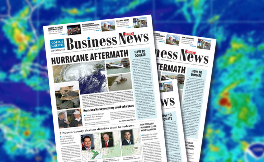 The September issue of Corpus Christi Business News reports on the aftermath being in the path of a Category 4 hurricane. Follow the stories online as this resilient community pulls together to help each other and those in neighboring towns who took the brunt of the storm.