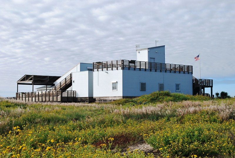 The Malaquite Visitor Center at the Padre Island National Seashore is often the first stop for those visiting the beach. Photo courtesy National Park Service.