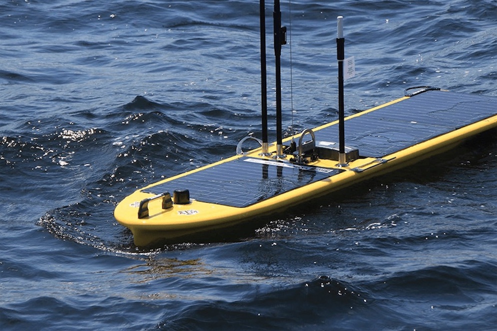 The Gulf Explorer, a surfing robot, is just one of many ways Texas A&M University and the University of Texas researchers in the Coastal Bend and Galveston are studying the effects of Hurricane Harvey on the Gulf of Mexico. Courtesy photo