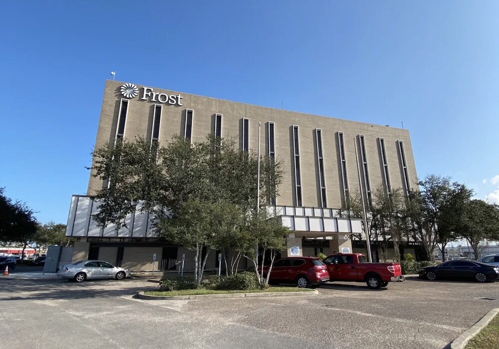 The Frost Bank building at 2402 Leopard St. in downtown Corpus Christi, which the City Council voted on Nov. 10 to purchase now that the city has reached the end of a 20-year lease-to-purchase agreement. Courtesy photo