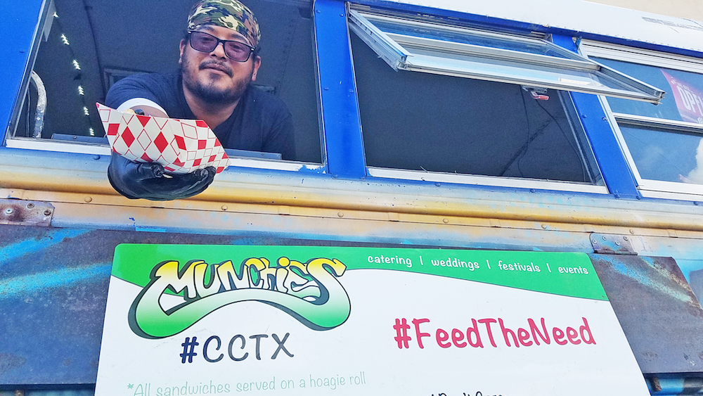 Food truck vendor Eddy Corona of Munchie’s Grub Bus offers fusion Spanish food with a tropical twist. Photo by Jane Kathleen Gregorio