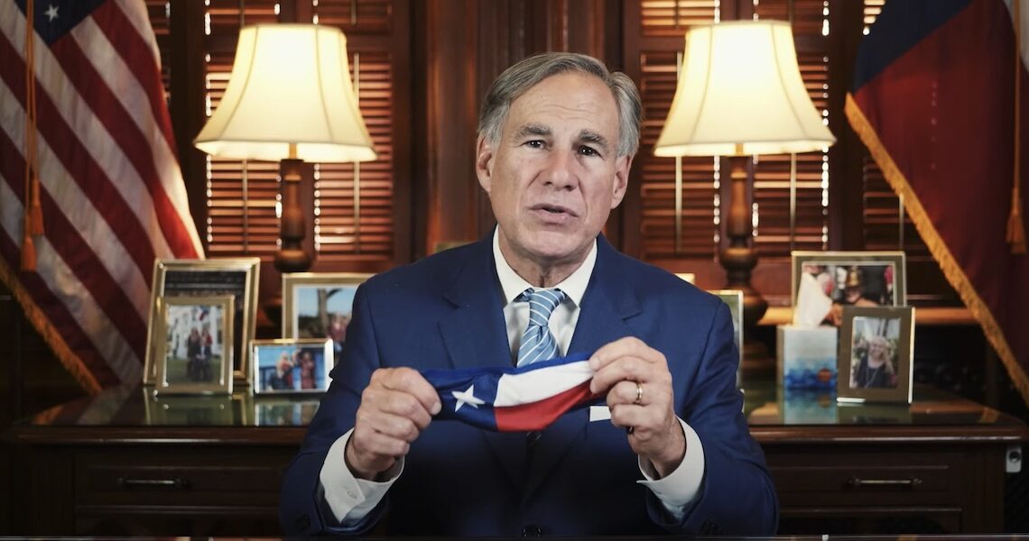 If everyone wears a face covering, businesses will be able to stay open and people will stay safe from the spread of COVID-19, said Texas Gov. Greg Abbott. Screen capture image