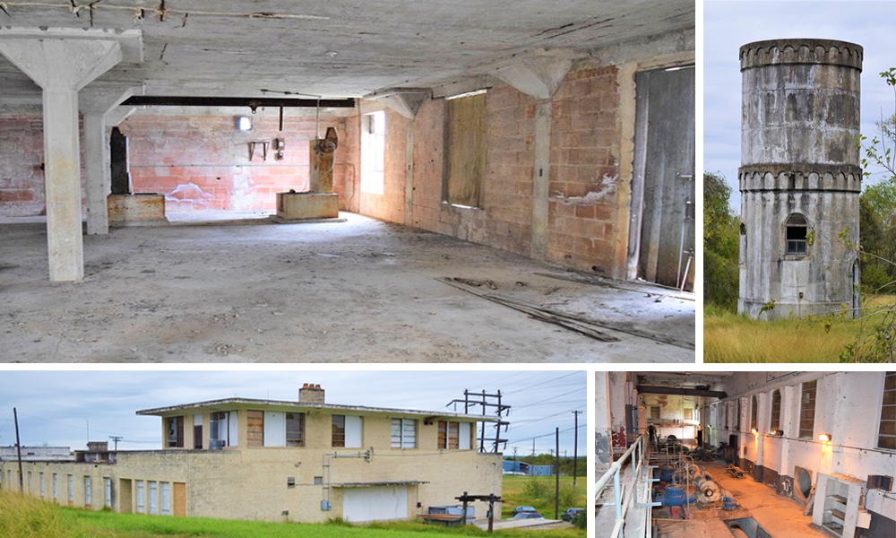 Some of the structures at the former John W. Cunningham Water Plant near Labonte Park date to 1893. Others were built in the 1950s. The plant was abandoned in 1988. Courtesy photos