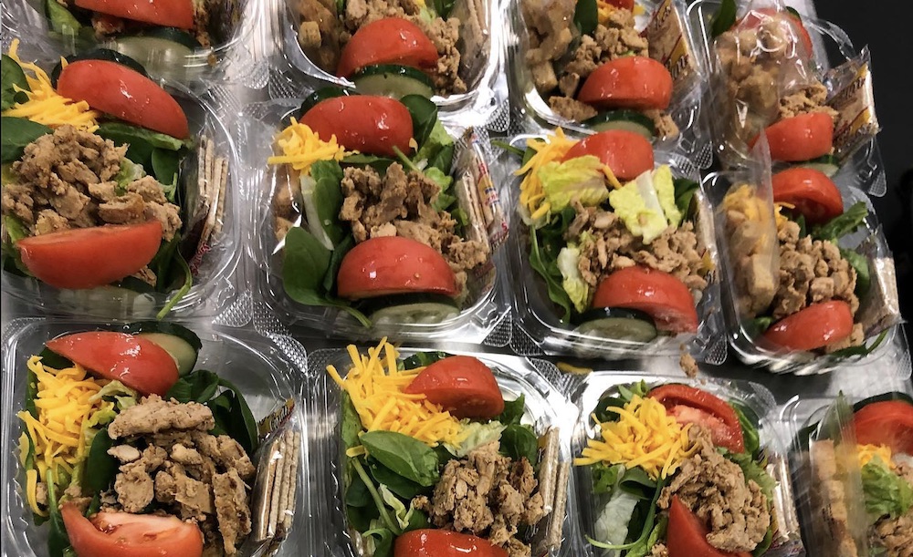 Free curbside lunches served by the Flour Bluff Independent School District through April 14 include healthy fruits and vegetables. Courtesy photo