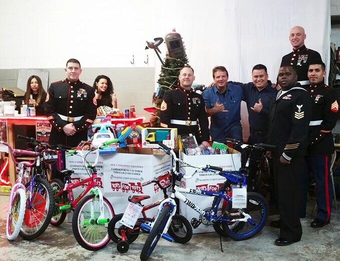 Invite the U.S. Marine Corps to your company Christmas party this year. By collecting toys and money for the Marines’ Toys for Tots program, you can help guarantee a visit from Santa in dress blues for about 35,000 kids in the Coastal Bend. Courtesy photo