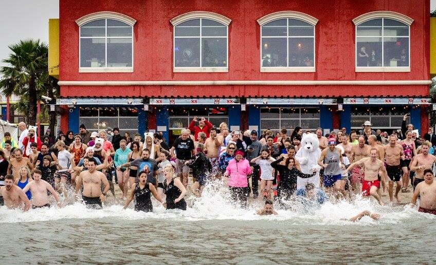 Usher in the New Year with a plunge into the (sometimes) icy cold waters of Corpus Christi Bay at noon Monday, Jan. 1. Courtesy photo