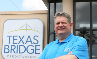When David Brooks was a child, his father ran a credit union out of their home. Brooks is now president of  Texas Bridge Credit Union in Corpus Christi. Photo by Carrie Robertson Meyer/Third Coast Photo