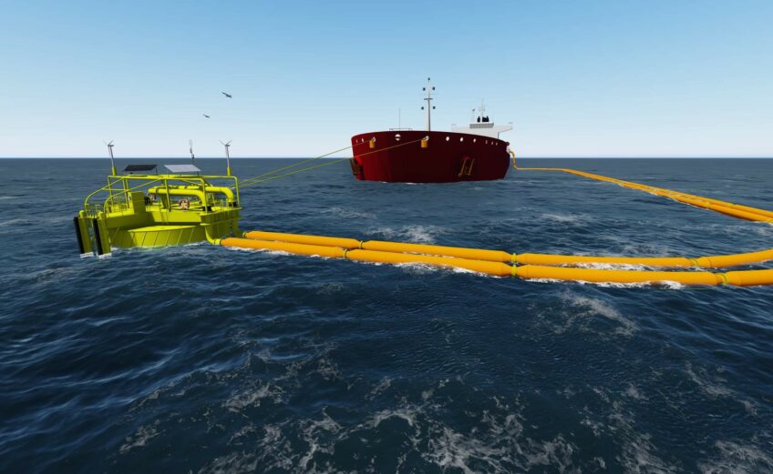 Single-point mooring systems like this one are used to load very large crude carriers that cannot access land-based terminals because of shallow channels or low bridges. Photo courtesy of Trafigura