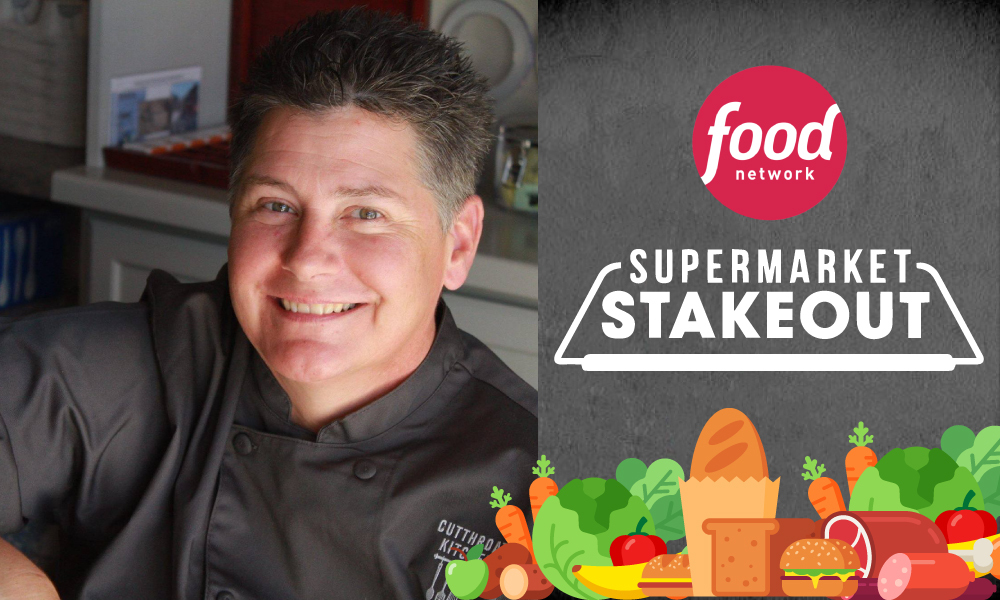 Black Marlin Bar and Grill executive chef Gail Huesmann of Port Aransas competes on the Tuesday, June 9, episode of Food Network’s ‘Supermarket Stakeout.’ Courtesy images arranged by Hannah Ottaway