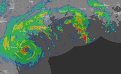 A graphic from windy.com, a website designed for sailors and boaters to plot weather conditions around the world.