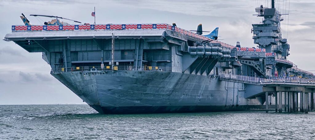 The USS Lexington Museum on the Bay on North Beach in Corpus Christi is one of the top attractions in the city. The Texas State Aquarium is next door. Staff photo