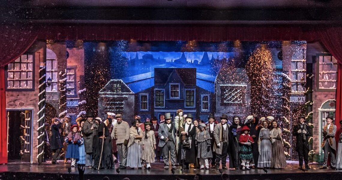 A performance of ‘A Christmas Carol’ during a non-pandemic year at the Harbor Playhouse in Corpus Christi. Courtesy photo