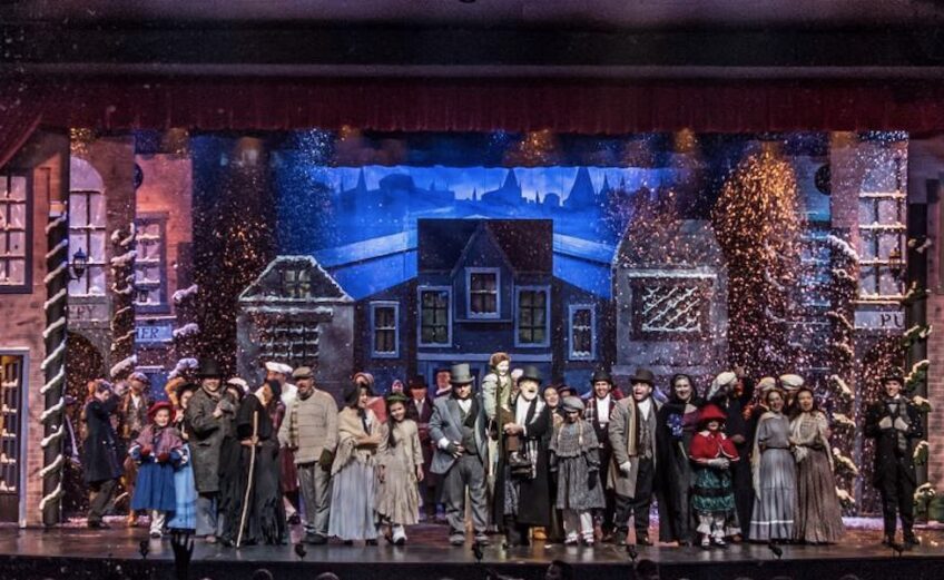 A performance of ‘A Christmas Carol’ during a non-pandemic year at the Harbor Playhouse in Corpus Christi. Courtesy photo