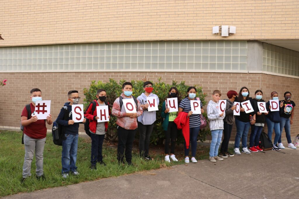 Students are being encouraged to wear masks to school when they arrive back on campus for the start of the 2021-22 school year. An order mandating masks issued by the county at 7 p.m. Sunday, Aug.15, was rescinded three hours later following a Texas Supreme Court ruling. Courtesy photo