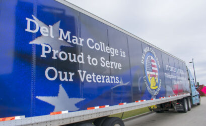 Military service members who want to start a new career in the trucking industry as they transition to civilian life can train for free at Del Mar College in Corpus Christi. Courtesy photo