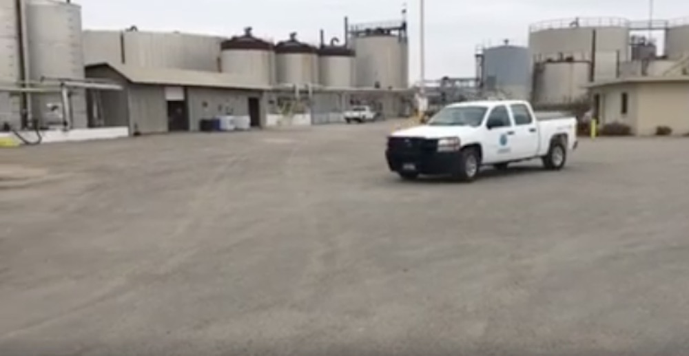 Inspectors from the Texas Commission on Environmental Quality leaving the Ergon Asphalt & Emulsions plant, which is located at 6746 Up River Road in an industrial area of the city.