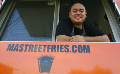 Anthony Ma developed his food truck business Ma’Street Fries after attending the StartSmart program at Del Mar Community College’s Small Business Development Center. Photo by Carrie Robertson Meyer/Third Coast Photo