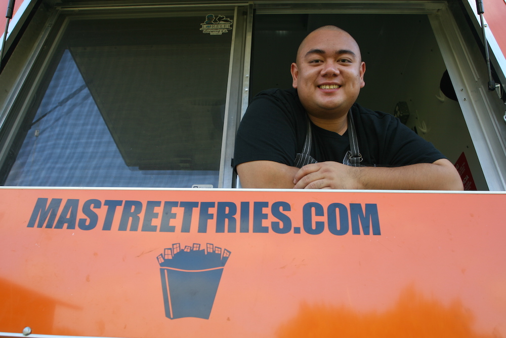 Anthony Ma developed his food truck business Ma’Street Fries after attending the StartSmart program at Del Mar Community College’s Small Business Development Center. Photo by Carrie Robertson Meyer/Third Coast Photo