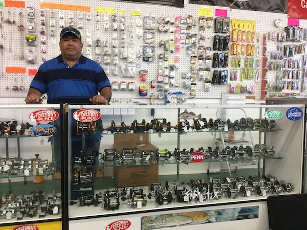 Ralph Cuellar, owner of The Fisherman’s Place, at his new storefront at 3911 Ayers Street in the Arcadia Shopping Center. Staff Photo