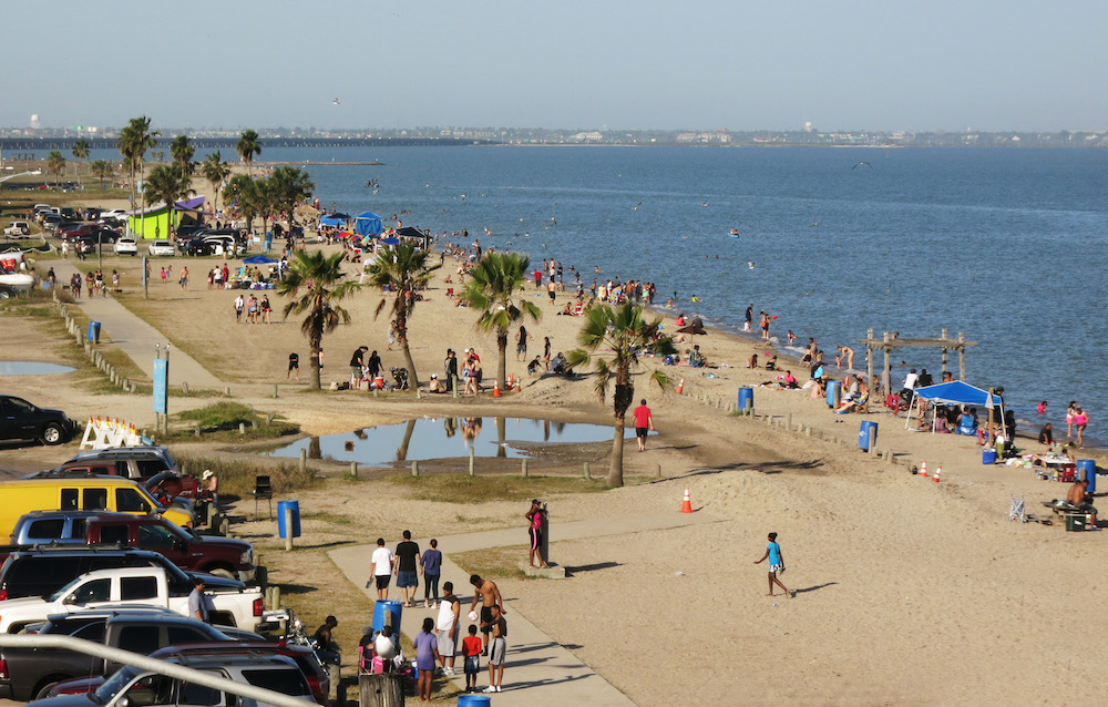 One of the city’s hidden jewels, North Beach is a great place to play in the sand and surf between visits to the nearby USS Lexington Museum on the Bay, Texas State Aquarium or downtown Corpus Christi’s S.E.A. District and marina. Photo Carrie Robertson Meyer/Third Coast Photo