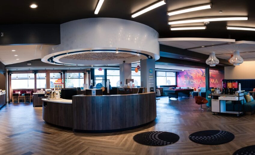 Hilton’s new Tru hotels pair rooms down to the essentials, but with comfort and affordability. Free Wi-Fi and wireless printing available throughout the hotel, open seating and business areas in larger than usual lobbies. Courtesy Photo