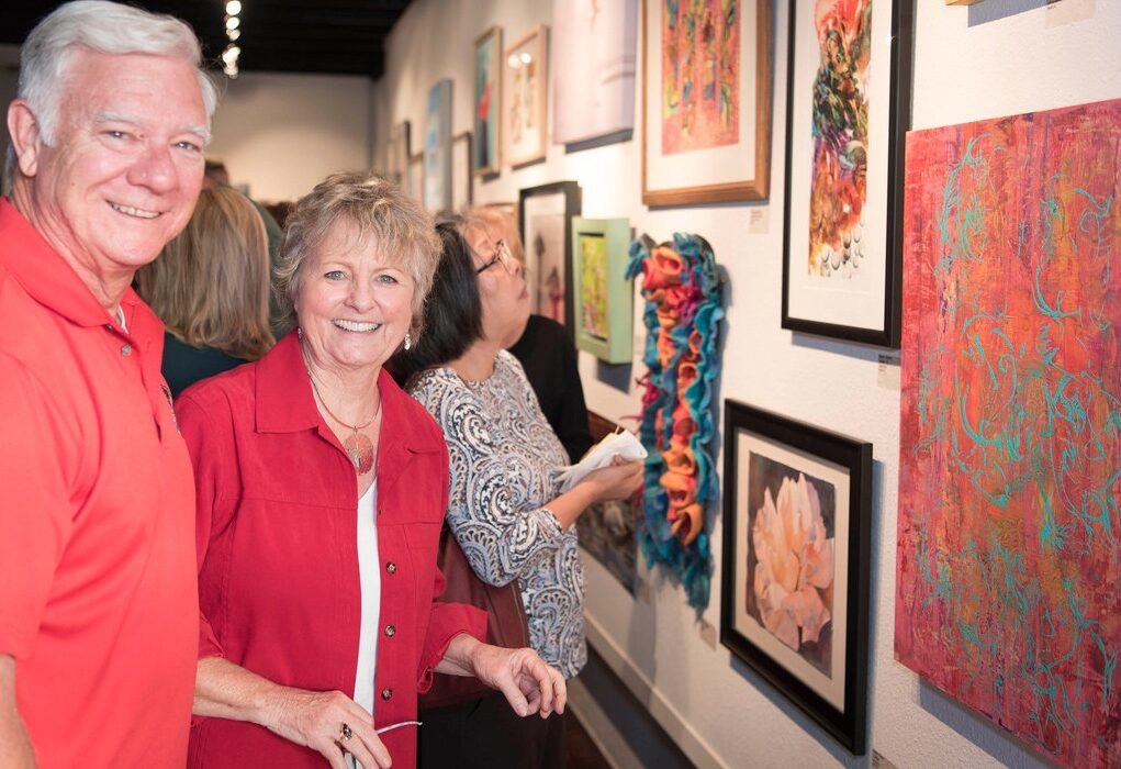 Rockport Mayor C.J. Wax and wife, Susan, attended the opening of ‘Currents 2017 All Members Show’ on Dec. 2 at the Rockport Center for the Arts’ new location, 105 S. Austin St. The show runs through Jan. 27. Courtesy photo
