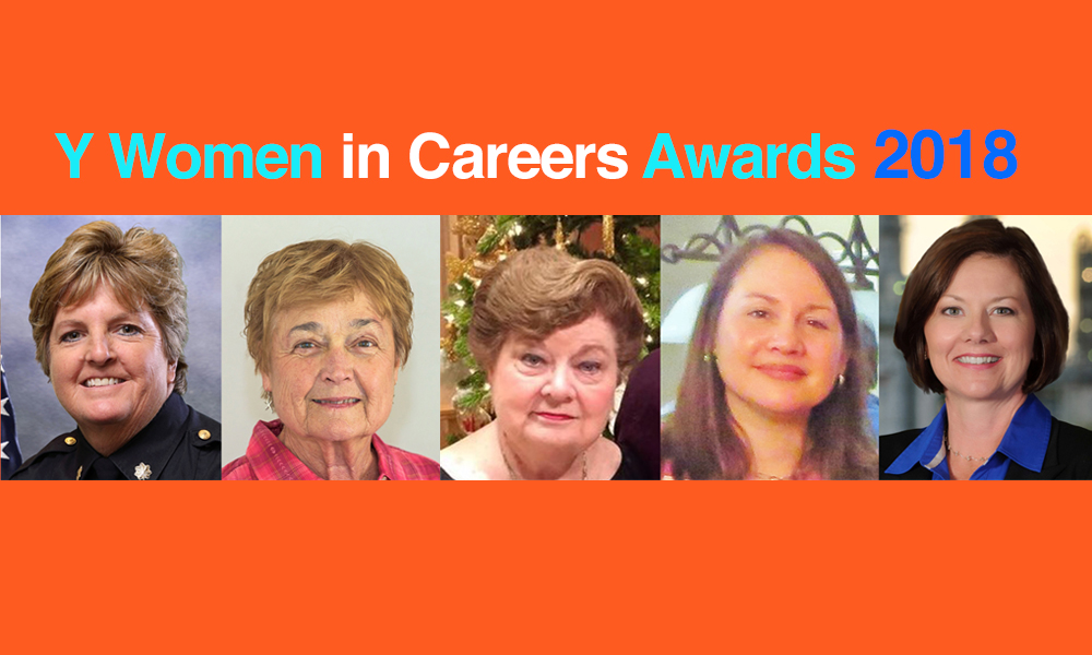 Past honorees of the YWCA’s Y Women in Careers Award in Corpus Christi include (clock wise from center top) Kelly Isaacs, Joan Holt, Valerie Pompa, Teresa Costley and Patricia Furley. Courtesy photos