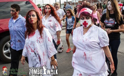 Participants in the Corpus Christi Zombie Walk go all out with their horrifying costumes. Courtesy photo