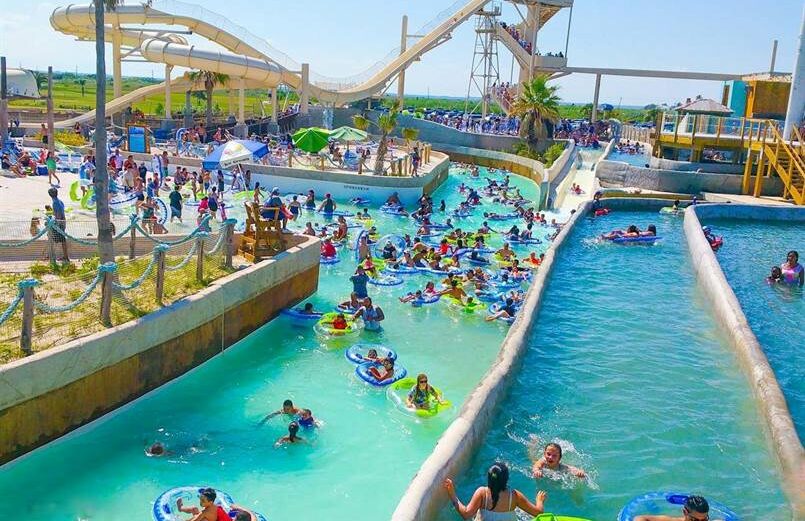 An overview of Schlitterbahn Riverpark and Resort in Corpus Christi. The park could be auctioned off in foreclosure proceedings in February if a $28 million lien is not paid by Jan. 31, 2018. Courtesy photo