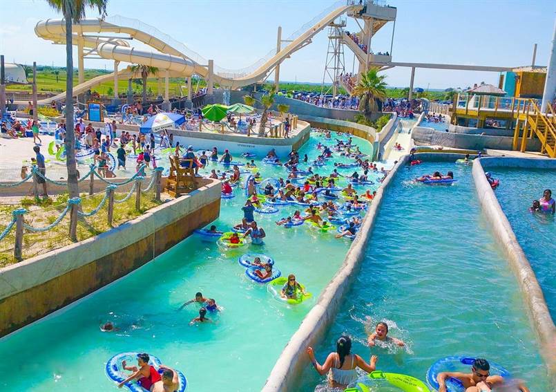 An overview of Schlitterbahn Riverpark and Resort in Corpus Christi. The park could be auctioned off in foreclosure proceedings in February if a $28 million lien is not paid by Jan. 31, 2018. Courtesy photo