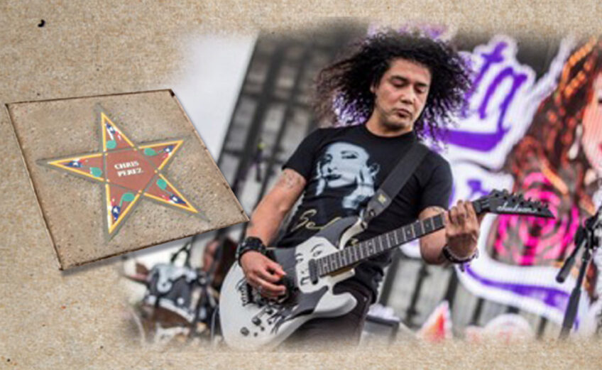 Guitarist Chris Perez will be honored with a star on the South Texas Music Walk of Fame on Saturday, June 3. Perez was married to Selena, who was honored posthumously with one of the first six stars when the South Texas Walk of Fame was founded in 2004. Courtesy photos