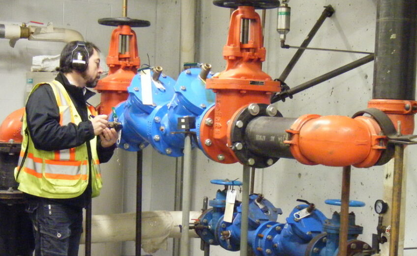 An example of an industrial size back flow preventer. The city says one was not used at the site of the chemical contamination, while the unnamed company says it was. The incident occurred near the Valero Refinery, but a spokesperson from that company says Valero is not responsible. Courtesy photo