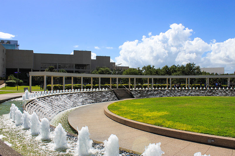 The Watergarden Fountains in the SEA District in downtown Corpus Christi in full sparkling splendor before damage by Hurricane Harvey in August 2017 shut them down. Staff photo