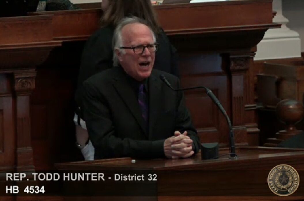 ‘I want your attention,’ Rep. Todd Hunter (R-Corpus Christi) loudly told a distracted House of Representatives during