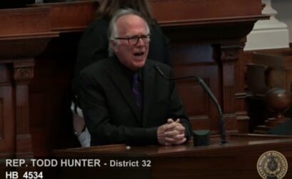 ‘I want your attention,’ Rep. Todd Hunter (R-Corpus Christi) loudly told a distracted House of Representatives during