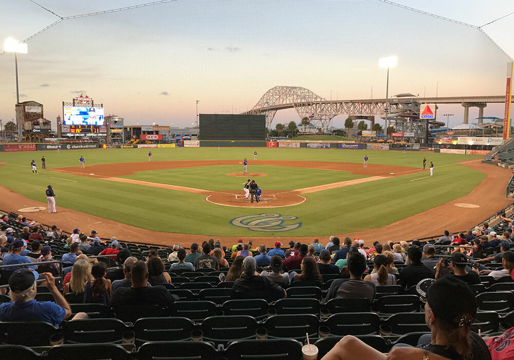 Located at 734 N. Port Ave. in downtown Corpus Christi, Whataburger Stadium, home of the Corpus Christi Hooks, resembles an old-fashioned ballpark. Staff photo by JoAnna Kopp