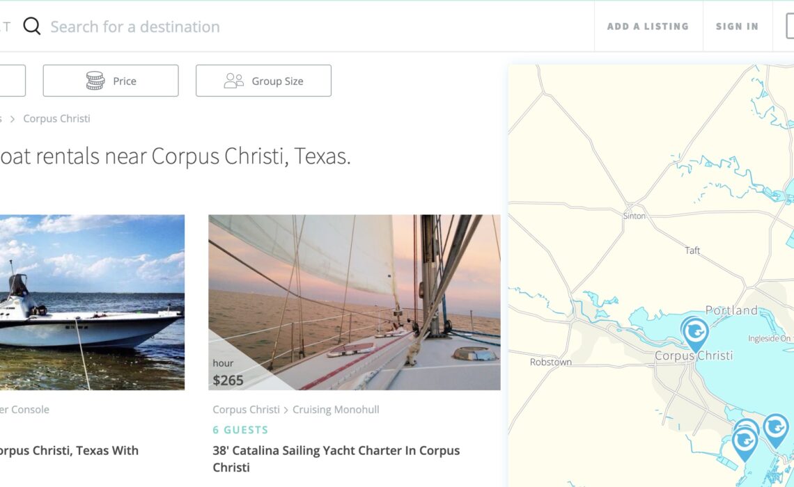 Platform-based boat rentals are now available in the Coastal Bend on GetMyBoat.com. Anyone interested in renting a boat to spend time on the water can easily find one by creating an account on the website or app. Boat owners can list their crafts for rent on the site as well.